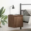 Image de Tables de chevet murales 2 pcs chêne marron 38x34x40 cm