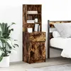Image de Table de chevet chêne fumé 39x35x125 cm bois d ingénierie