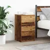 Image de vidaXL Table de chevet avec 3 tiroirs vieux bois 39x35x65 cm, table d'appoint, armoire de lit, table d'appoint pour la 861351