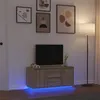 Image de Meuble TV avec lumières LED chêne sonoma 100x41x50 cm