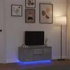 Image de Meuble TV avec lumières LED gris béton 100x41x50 cm