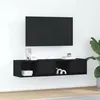 Image de Meubles TV 2 pcs chêne noir 60x31x25,5 cm bois d ingénierie