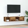 Image de Meubles TV 2 pcs vieux bois 60x31x25,5 cm bois d ingénierie