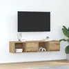 Image de Meubles TV 2 pcs chêne artisanal 60x31x25,5cm bois d ingénierie