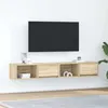 Image de Meubles TV 2 pcs chêne sonoma 80x31x25,5 cm bois d ingénierie