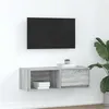 Image de Meuble TV sonoma gris 80x31x25,5 cm bois d ingénierie
