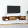 Image de Meubles TV 2 pcs vieux bois 80x31x25,5 cm bois d ingénierie