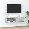 Image de Meuble TV gris béton 100x31x25,5 cm bois d ingénierie