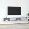 Image de vidaXL Meubles TV 2 pcs sonoma gris 100x31x25,5 cm bois d'ingénierie, banc TV, meuble hifi, centre de divertissement, buffet 861483