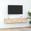 Image de vidaXL Meubles TV 2 pcs chêne sonoma 60x31x25,5 cm bois d'ingénierie, banc TV, meuble hifi, centre de divertissement, buffet 861495