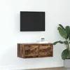 Image de Meuble TV chêne fumé 60x31x25,5 cm bois d ingénierie