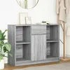 Image de Buffet avec tiroir sonoma gris 101x35x76 cm bois d ingénierie