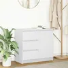 Image de Buffet avec tiroir blanc 71x35x65 cm bois d ingénierie