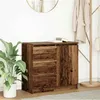 Image de Buffet avec tiroir vieux bois 71x35x65 cm bois d ingénierie