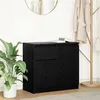 Image de vidaXL Buffet avec tiroir chêne noir 71x35x65 cm bois d'ingénierie, meuble de rangement, buffet, meuble d'entrée, meuble 861599