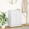 Image de vidaXL Buffet blanc 57x34x76 cm bois d'ingénierie, meuble de rangement, meuble de rangement de cuisine, meuble de rangement 861616