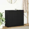 Image de Buffet chêne noir 85x34x76 cm bois d ingénierie