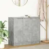 Image de vidaXL Buffet gris béton 85x34x76 cm bois d'ingénierie, meuble de rangement, meuble de rangement de cuisine, meuble de 861628