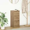 Image de Buffet chêne artisanal 29,5x34x76 cm bois d ingénierie