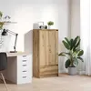Image de Armoire avec tiroir chêne artisanal 55,5x34x119,5 cm