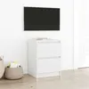 Image de Meuble TV blanc 40x35x54 cm bois d ingénierie