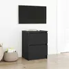 Image de Meuble TV noir 40x35x54 cm bois d ingénierie
