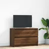 Image de Meuble TV chêne marron 80x35x54 cm bois d ingénierie