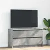 Image de vidaXL Meuble TV gris béton 100x35x54 cm bois d'ingénierie, banc TV, meuble hifi, centre de divertissement, buffet TV, 861808