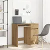 Image de Bureau chêne artisanal 86x49x76 cm bois d ingénierie