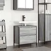 Image de Meuble de salle de bain avec lavabo et tiroirs 60x34,5x60 cm