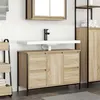 Image de Meuble sous vasque avec tiroirs chêne sonoma 90x34,5x60 cm