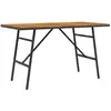 Image de vidaXL, Table de jardin + table de balcon, Eduardo (110 x 55 x 61.50 cm)
