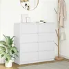 Image de Buffet blanc 100x35x99 cm bois d ingénierie