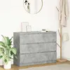 Image de Buffet Gris béton 100x35x76 cm Bois d ingénierie