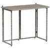 Image de Table de jardin vidaXL polyrotin gris pliable 90x51x75cm extérieur 4108256