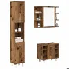 Image de vidaXL Ensemble de meubles salle de bain 3 pcs bois d'ingénierie, armoire de salle de bain, placard de salle de bain, meuble 3328569
