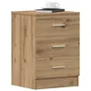 Image de vidaXL Tables de chevet 2 pcs chêne artisanal 38x35x55 cm, meuble de chevet, table d'appoint, armoire de lit, armoire de 861127