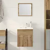 Image de Ensemble de meubles salle de bain 2 pcs bois d ingénierie