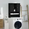 Image de Meuble pour machine à laver chêne noir 70,5x25,5x90 cm