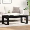 Image de Table basse noire en chêne 102x50x35 cm en bois d ingénierie
