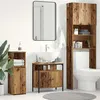 Image de Armoire lavabo de salle de bain vieux bois 60x30x60 cm