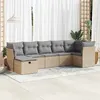 Image de Salon de jardin modulable GENERIQUE 7 pieces 7 personnes 55 x 53 x 55 cm resine tressee