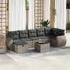 Image de Salon de jardin modulable GENERIQUE 8 pieces resine tressee 62 x 71 x 69 cm 2 personnes