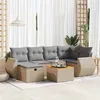 Image de Salon de jardin modulable GENERIQUE 6 personnes resine tressee 62 x 71 x 69 cm 7 pieces