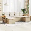 Image de Ensembles canapes. fauteuils et tables de jardin VIDAXL resine tressee beige 6 pieces x 62 x 69