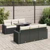Image de Salon de jardin Vidaxl resine noir 7 pieces x 65.5 x 69 7 personnes