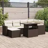 Image de Salon de jardin GENERIQUE resine tressee 7 pieces 62 x 65.5 x 69 cm 6 personnes