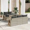 Image de Salon de jardin Vidaxl resine tressee gris 6 pieces x 62 x 69 5 personnes