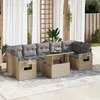 Image de Salon de jardin GENERIQUE 8 pieces resine tressee 62 x 62 x 69 cm 7 personnes