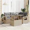 Image de Resine tressee Vidaxl salon de jardin 5 pieces 4 personnes x 62 x 69 beige